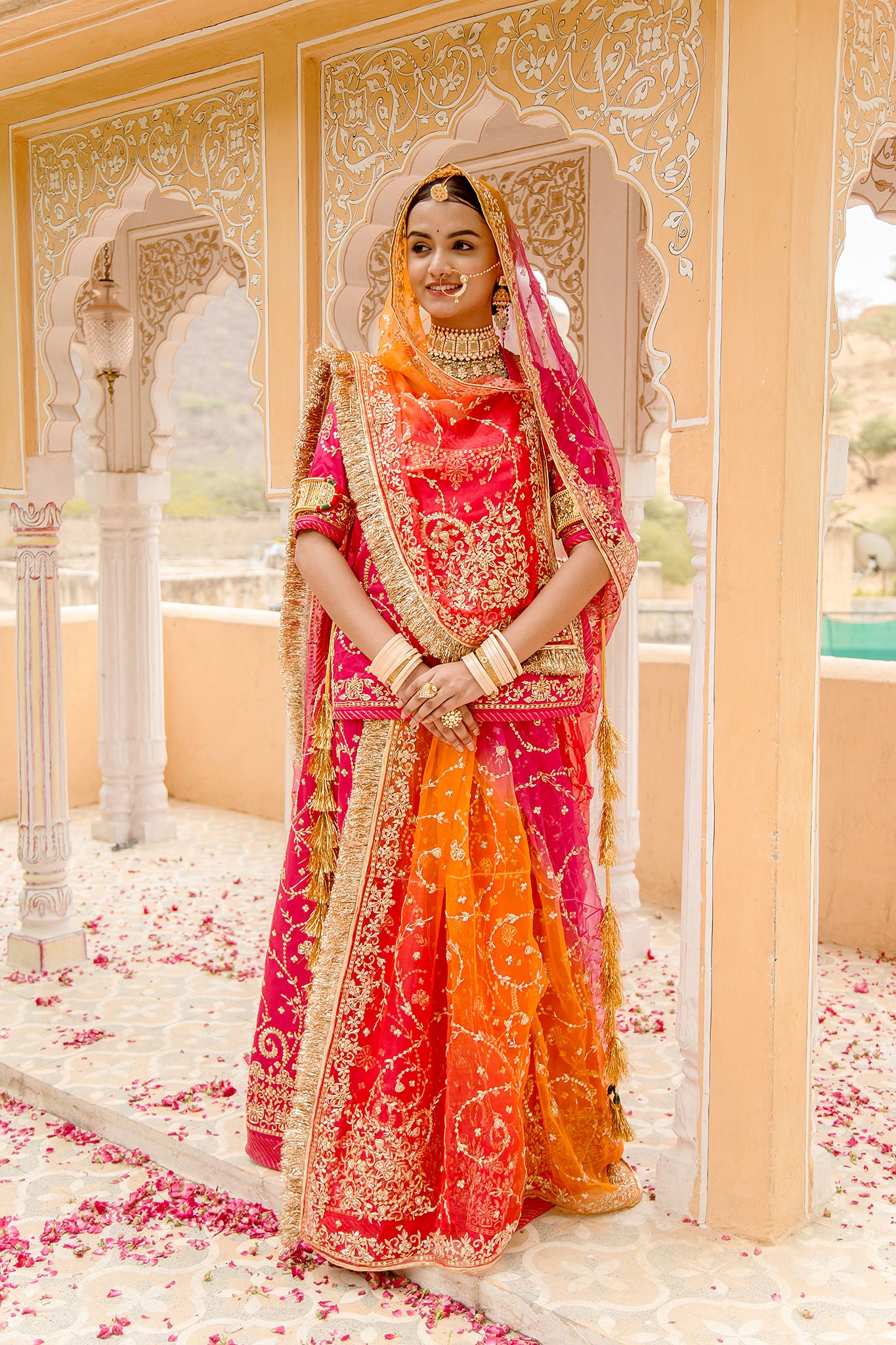Rajasthani Dress Marwadi Poshak Price Rani Bamber Satin Zardozi