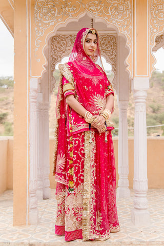 Rajputi Lehenga Rajputi Women Dress Pink Rajputi Heavy Dress